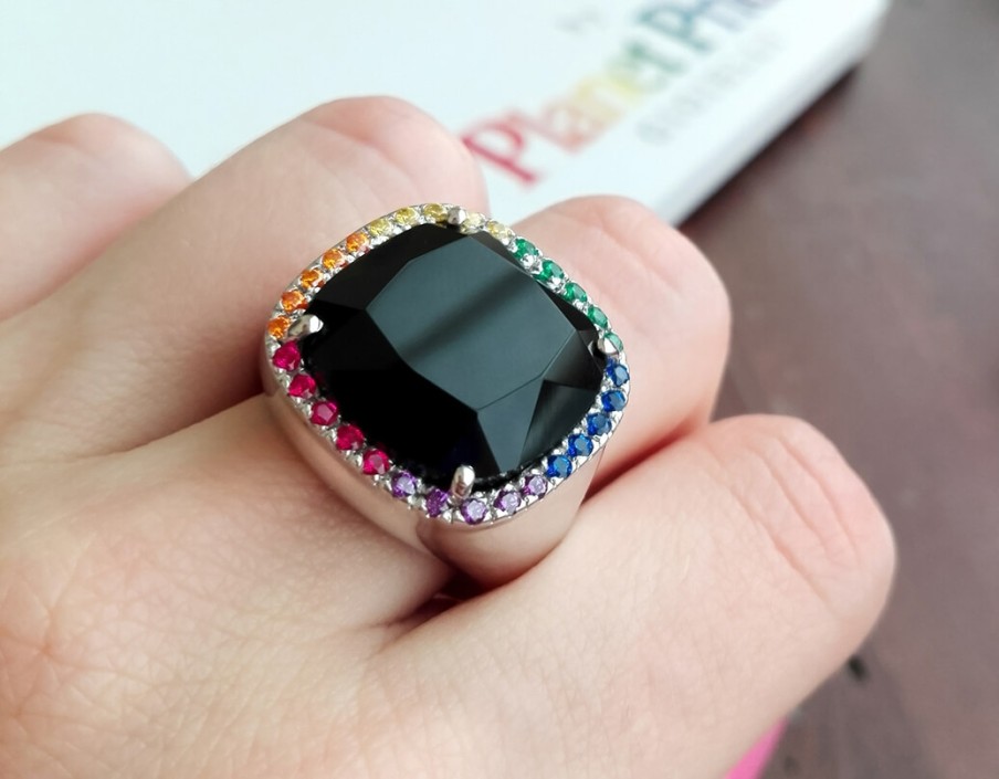 Anelli MANGANESE Gioielli | Anello Arcobaleno A335 "Planet Pride"