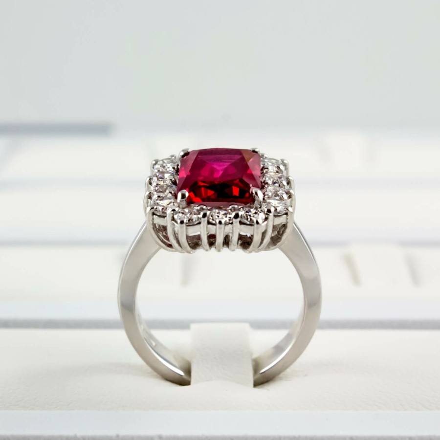 Anelli MANGANESE Gioielli | Anello Grande Rosso A370Ro "Princess"