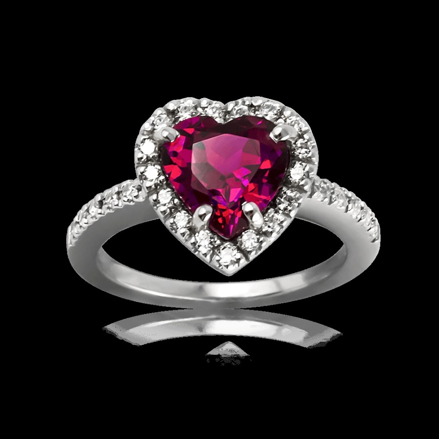 Anelli MANGANESE Gioielli | Anello Cuore Rosso A236Ro "Classic"