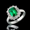 Anelli MANGANESE Gioielli | Anello Piccolo Verde A381Ve "Princess"