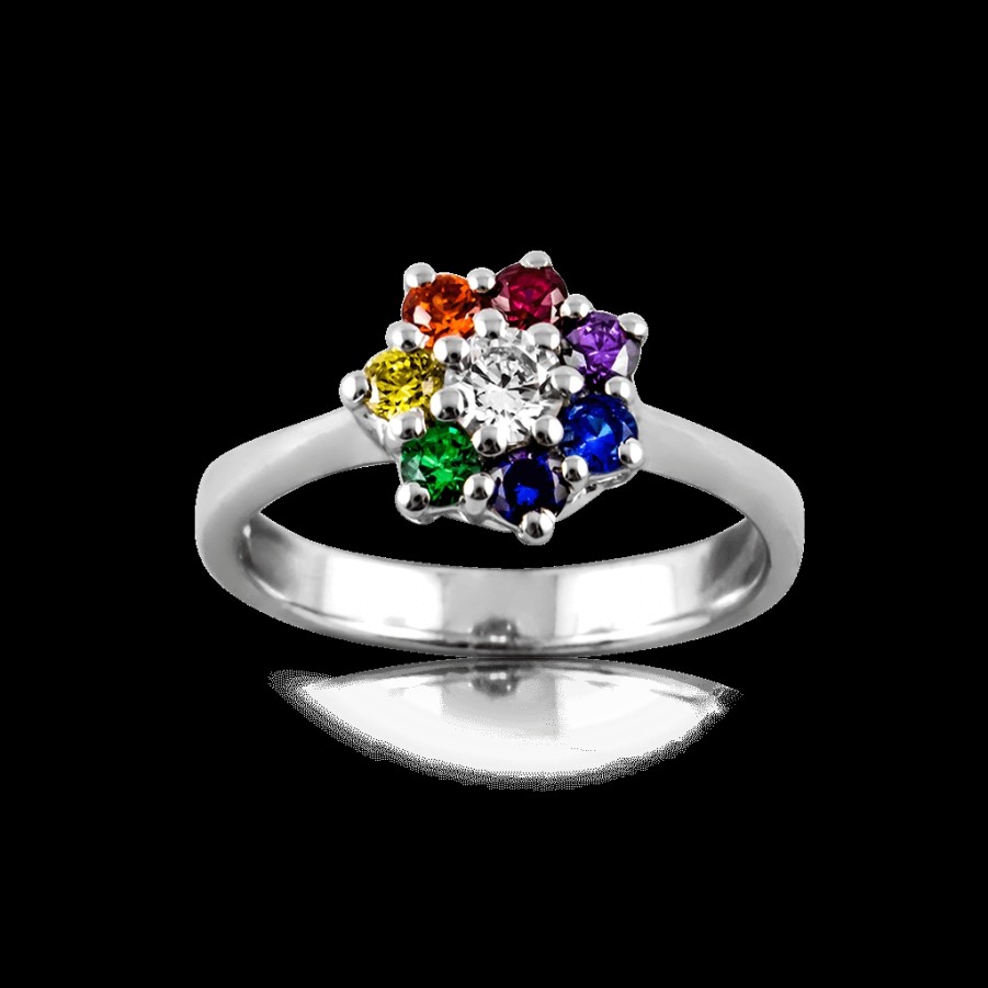 Anelli MANGANESE Gioielli | Anello Fiore A-8A "Planet Pride"