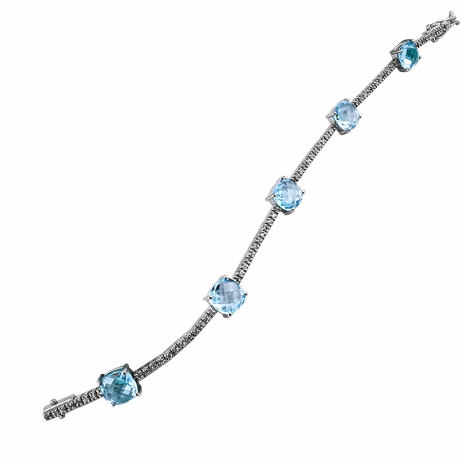 Bracciali MANGANESE Gioielli | Bracciale Light Blue "Ghiaccio"