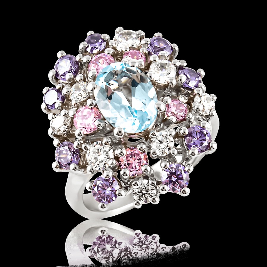 Anelli MANGANESE Gioielli | Anello Explosion A295B-Tur "Lovely Pastel"