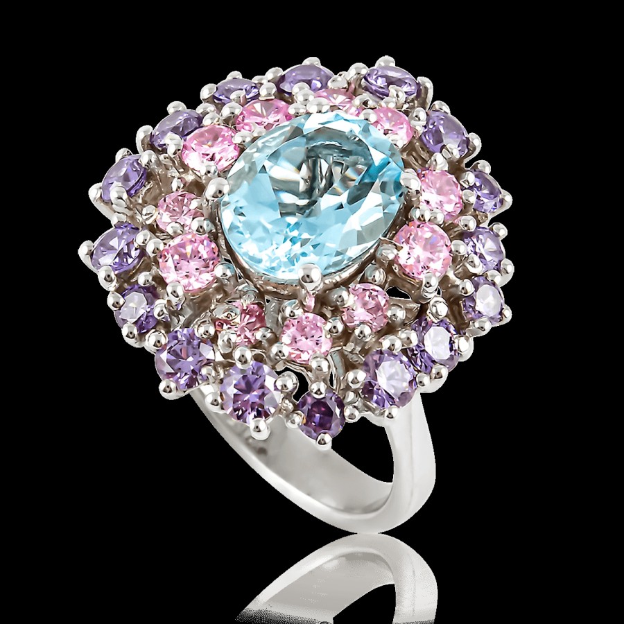 Anelli MANGANESE Gioielli | Anello Explosion A297-Tur "Lovely Pastel"